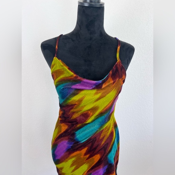 Urban Outfitters Velvet Mallory Cowl Neck Slip Dress Size Small - Picture 3 of 11